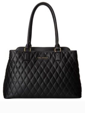 Vera Bradley Quilted Emma Tote in Black